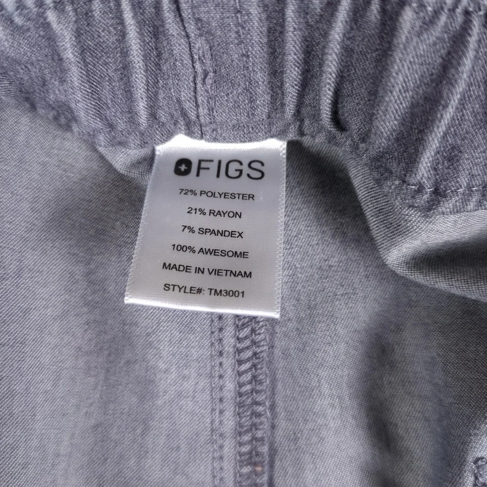 Figs Cairo Cargo Scrub Pants Mens Small Graphite Gray Straight Leg Technical